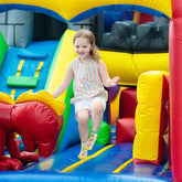 Toddler Socks with Grip Non-Skid 12 Pairs Baby Kids Sticky Slipper Cotton Crew Socks 1-3/3-5/5-7T Children/Boy/Girl